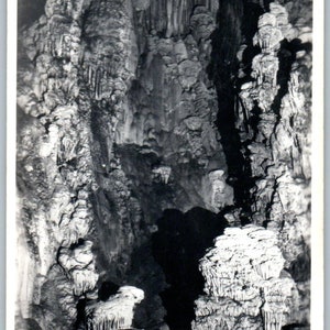 El Fondo Del Mar Grutas De Cacahuamilpa Mexique - Carte postale originale RPPC TJ7-MP