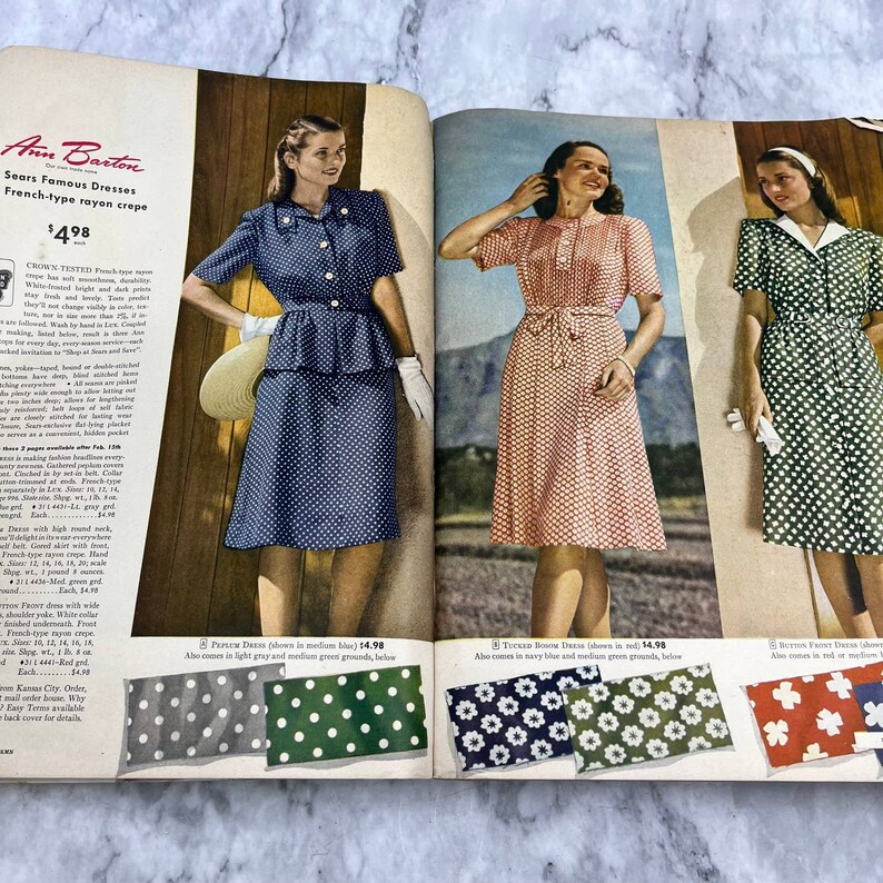 WWII 1945 Sears Spring Summer Catalog Minneapolis Edition S2 Etsy