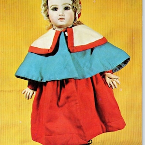 Jumeau bambola a bocca chiusa Museo delle bambole di Mary Merritt Cartolina originale PB6