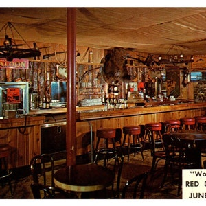 Intérieur du Red Dog Saloon, Juneau, Alaska, Virginie Kanhouse - Carte postale TJ8-2