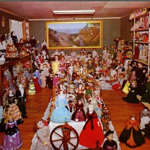 Mary Trimble Doll Collection Memorial Museum Branson MO Cartolina originale PB6