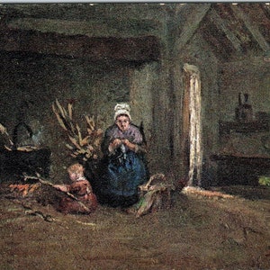 Flemish Cottage Homes Tuck Oilette Original Postkarte TK1-P17