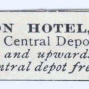 Grand Union Hotel Plan européen NYC 1893 Juge Magazine Annonce AB9-SB