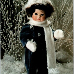 Crystal Winter Doll 1990 Cartolina originale PB8
