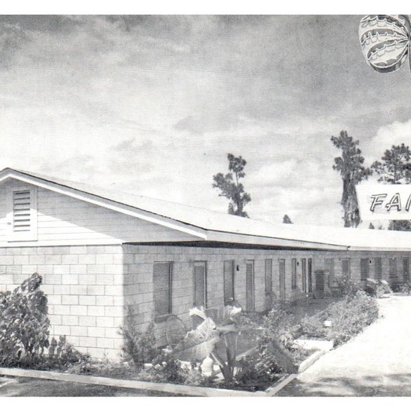 Fair Winds Motel Tampa Florida Dorothy und Kary Kreucher - Postkarte TJ8-1