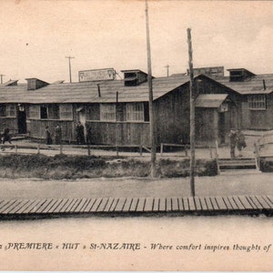 Premiere Hut St. Nazaire- Original RPPC Postcard TJ7-RP1