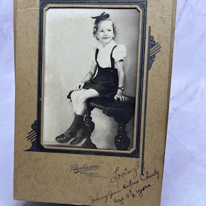 Jenny Jean Helen Chudy 5 jaar Harbican Chicago Photo CDV Cabinet Card TC5-CDV1