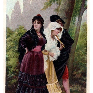 Don Paco Chocolate Juncosa Barcelona - Handelskarte TJ8-3 der 1880er Jahre