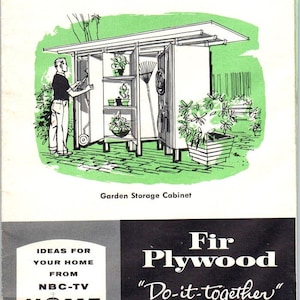 1956 Douglasie Sperrholz Do-It-Together Plan # 2 Ideen Für das Leben im Freien D10
