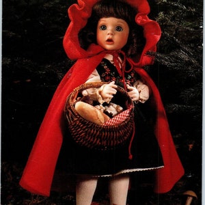 Cappuccetto Rosso bambola Lawtons Collezione 1992 Cartolina originale PB10
