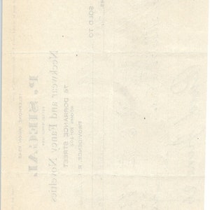 P. Siegal Neckwear Providence RI 1925 Recibo original con membrete D8