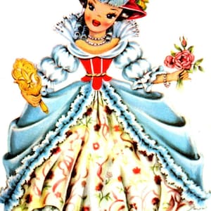 Bambola della Francia - Cartolina originale serie Dolls of Many Lands PB4
