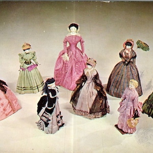 Collezione di bambole alla moda in bisquit vittoriane Cartolina originale PB8