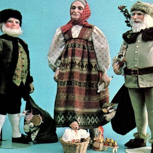 Bambola Lewis Sorensen dalla collezione originale di Babbo Natale Cartolina originale PB8
