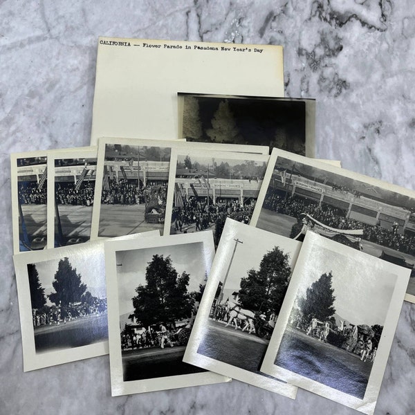 1930s Collection of Photos From New Year’s Day Flower Parade Pasadena CA TJ8