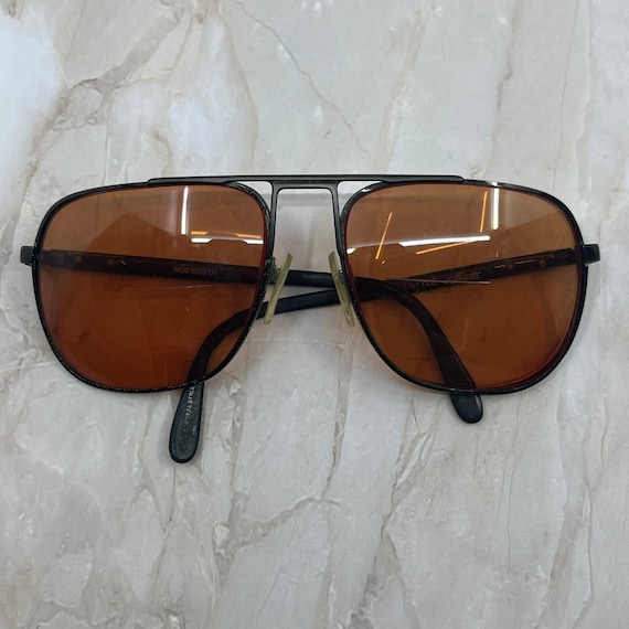 Retro Silhouette Jetstyle Black Aviator Sunglasse… - image 2