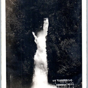La Tzararacua Uruapan Mich México - Cartão postal RPPC original TJ7-MP