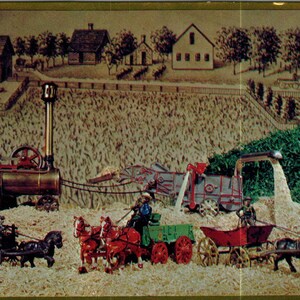 1969 Hallmark Farming Mechanical Toys Continental Oryginalna pocztówka TK1-P18