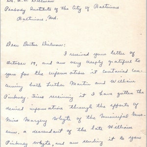 1932 Carta del Dr. L.H. Dielman sobre el Racquet Club Washington DC Membrete D18