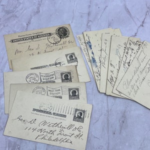 1901-1910 Zestaw kart pocztowych George D. Wetherill Filadelfia PA TJ5-EL
