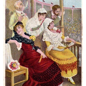 En Los Toros Chocolate Juncosa Barcelona - 1880er Jahre Victorian Trade Card TJ8-3