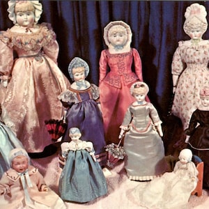 Game Lodge Doll House Rare bambole in bisquit di zucchero Margaret Swenson Cartolina PB8