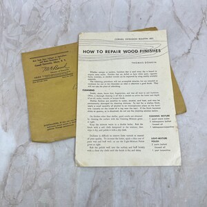 1958 Reparatur von Holzoberflächen Thomas Donkin Cornell Bulletin 685 D10