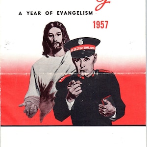 Programa de Almoço de Reconhecimento de Natal do Exército de Salvação de 1957 Minneapolis MN AE2
