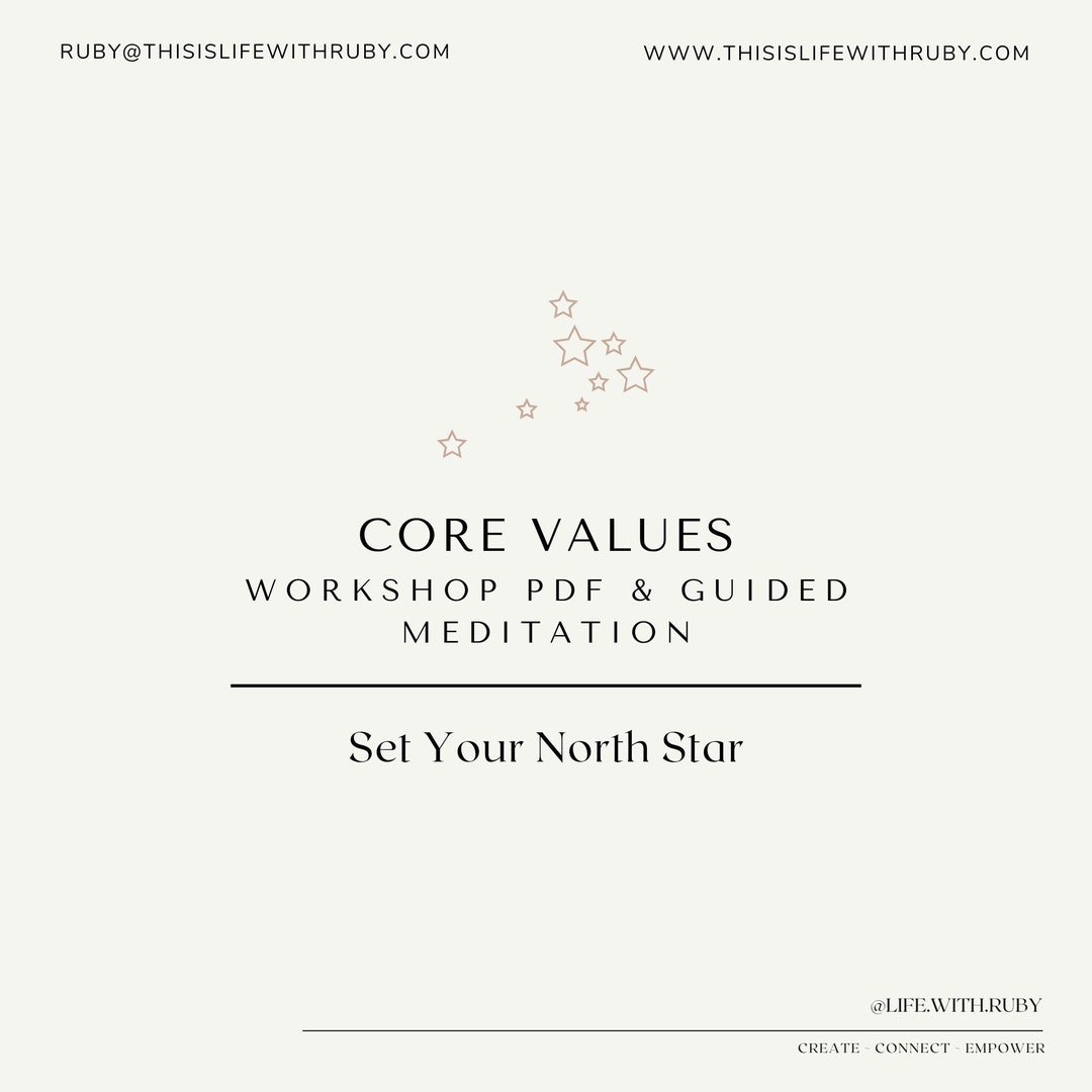 Core Values PDF & Meditation Etsy
