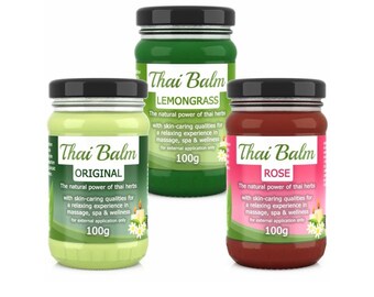 Baume de massage THAI, 100gr, herbes et huiles, soins de la peau