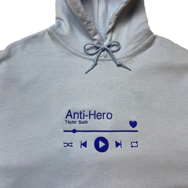 Personalized Song Player Hoodie / Crewneck for Music Lovers Gift for Boyfriend Gift for Girlfriend