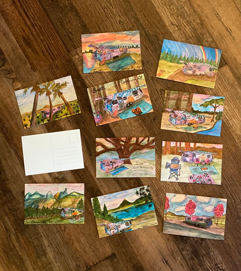 Airstream Postcards Etsy
