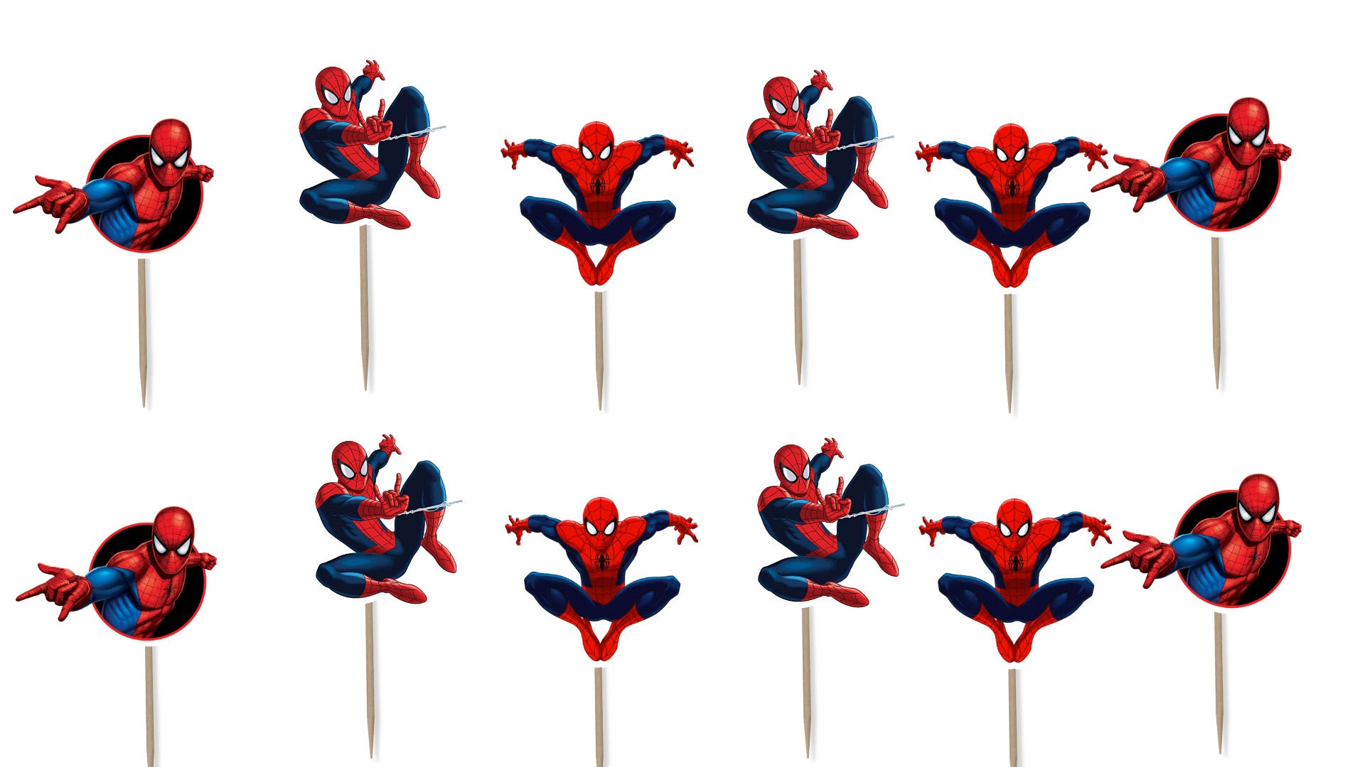 Top 55+ imagen spiderman cupcake toppers Abzlocal.mx