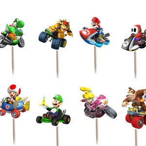 Mario Kart Cupcake Toppers 12pc, 24 pc, 36pc