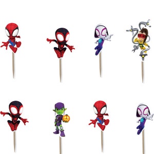 Spidey Toppers 12pc, 24 pc, 36pc