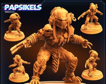 BERSERK WILD Skull Hunter Sergio Bone Splitter|Wargame|Tabletop|RPG|20 mm|28 mm|32 mm|Miniature|SCIFi|Future|Scale|unpainted miniature|DnD