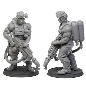 Flamethrower Squad|6 mm Miniature|DnD