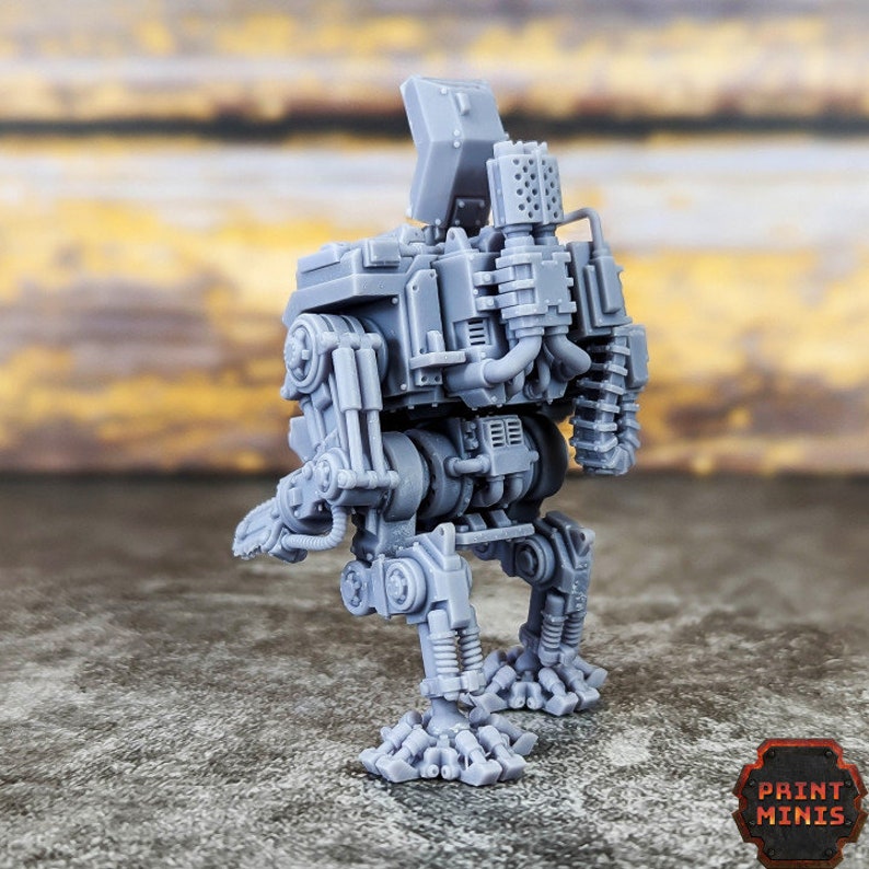 Iron Stalkers Mech Kit WargameTabletopRPG20 mm28 mm32 mmMiniatureSCIFiFutureScaleInfantryunpainted resin figures image 4