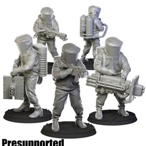 Biohazard Soldiers|6mm Miniature|DnD