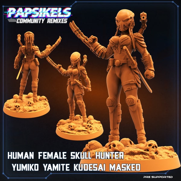 chasseur de crâne féminin humain yumiko yamite kudesai |