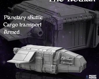 The Kodiak Shuttle |Wargame|Tabletop|RPG|20 mm|28 mm|32 mm|Miniature|SCIFi|Future|Scale|unpainted miniature|6 mm miniature|DnD