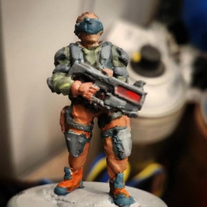 pcpd special police force |Wargame|Tabletop|RPG|20 mm|28 mm|32 mm|Miniature|SCIFi|Future|Scale|Infantry|unpainted resin figure