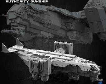 The Falcon Gunship |Wargame|Tabletop|RPG|20 mm|28 mm|32 mm|Miniature|SCIFi|Future|Scale|unpainted miniature|6 mm miniature|DnD