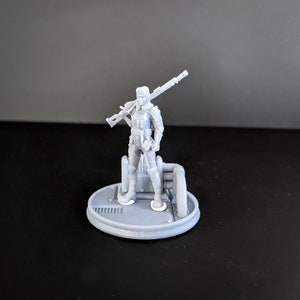Marisha - Expert Kovlovan Sniper |Wargame|Tabletop|RPG|20 mm|28 mm|32 mm|Miniature|SCIFi|Future|Scale|unpainted miniature|6 mm miniature|DnD