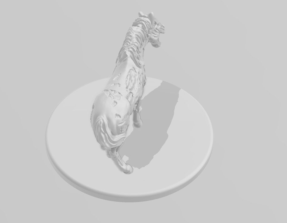 Horsezombiewithbase Wargame Tabletop RPG20 Mm28 Mm32 Etsy