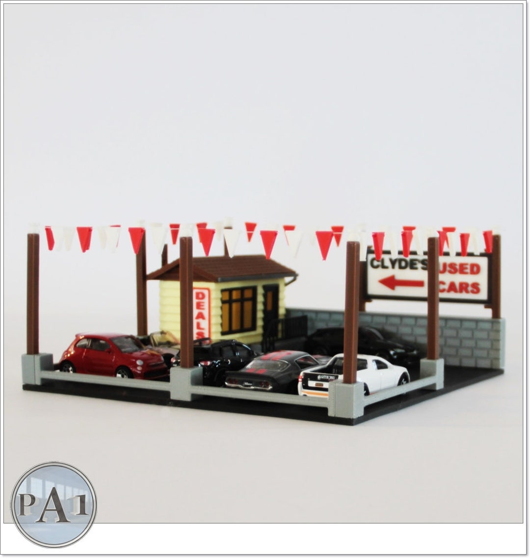 Used Car Dealer Hotwheels|matchbox|siku|1:64|diorama|diecast