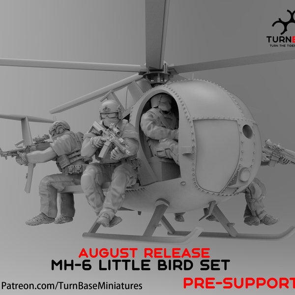 Hélicoptère MH6|Miniature 6 mm|DnD