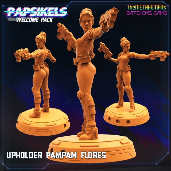 upholder pampam flores |Wargame|Tabletop|RPG|20 mm|28 mm|32 mm|Miniature|SCIFi|Future|Scale|Infantry|unpainted resin figures