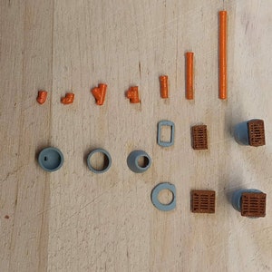 Afvalwaterleiding volgens DIN 1:87|6 mm miniatuur