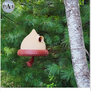 Casetta per gli uccelli Casetta per gli uccelli in stile nocciola|Cibo per uccelli|Uccello|Giardino|Esterno|Stampa 3D|Decorazione||Colorato|Kit|Carovana|Cartoni animati|Televisione|Classico